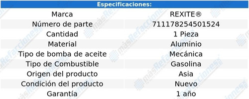 Bomba Aceite Ford Ranger 6 Cil 4.0l 86-03 Rexite