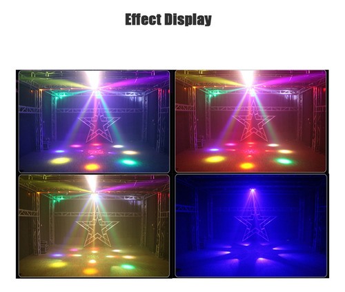 5 En 1 Dirigió Proyector Efective Effect Beam Strobe Flash