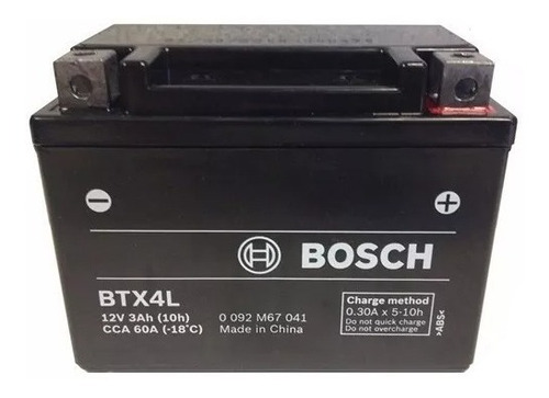 Bateria Fan Dax Bross Biz Cg 125 Bosch Ytx4l Z Norte