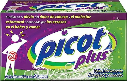 Picot Plus 9 Sobres De Polvo Efervecente