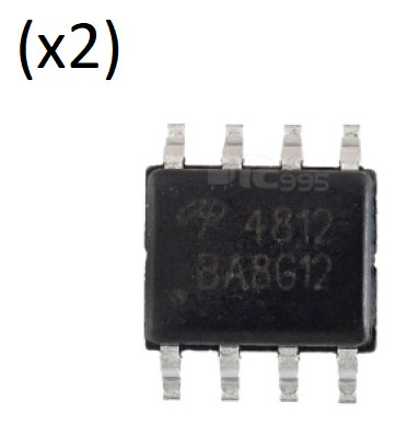 Transistor Mosfet Smd 4912/ Ao4912 Canal N Sop-8 (pack 2 )