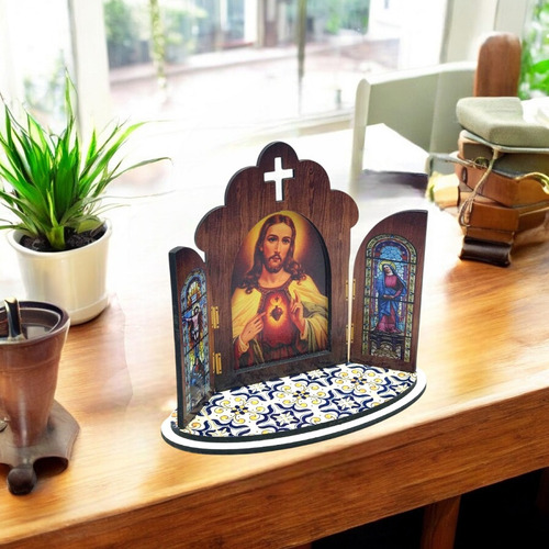 Capela Em Mdf Sagrado Coração De Jesus Pequena