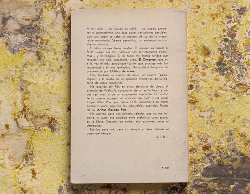 J. L. Borges. El Libro De Arena, Emecé, 1975 | Firmado (Usado)