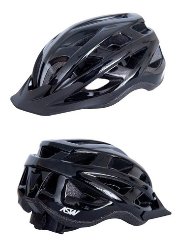 Imagem 1 de 6 de Capacete Bike Asw Fun Preto