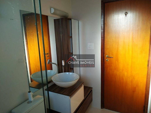 Imagem 14 de 30 de Apartamento Com 3 Dormitórios 1 Suíte, 2 Vagas, À Venda, 113 M² Por R$ 530.000 - Marapé - Santos/sp - Ap3039
