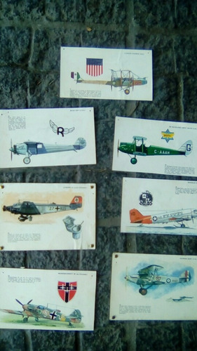 Aeromodelismo Laminas Originales Aviones De Colección
