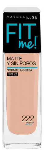 Base De Maquillaje Maybelline Fit Me Matte Poreless 30 Ml