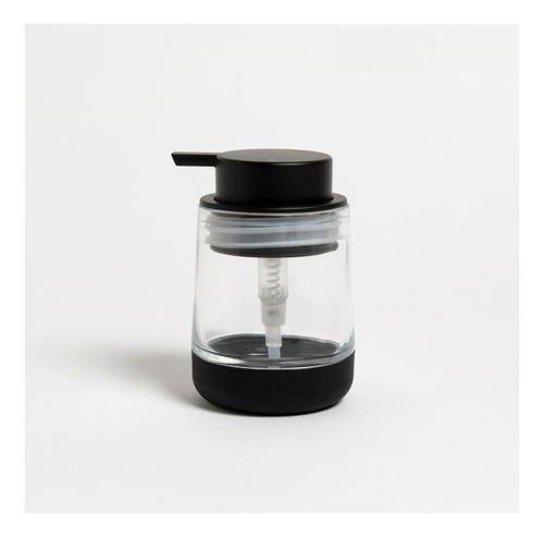 Dispenser Jabón Liquido Minimalista Vidrio Y Goma