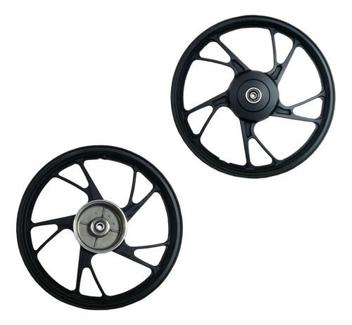 Roda Titan Fan 125 09/13 Lona Pe Galinha Preto S Câmara Scud