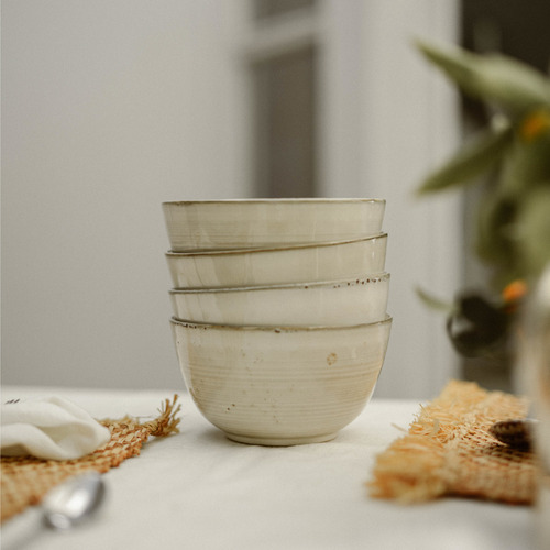 Set 4 Bowls Cerámica 7,5 Cm Siena Simplit