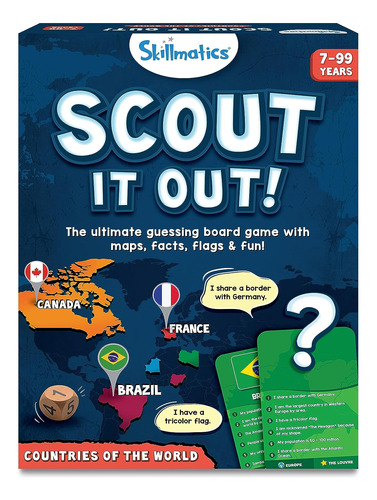 Juego De Mesa Scout It Out! Paises Del Mundo/adivinanzas