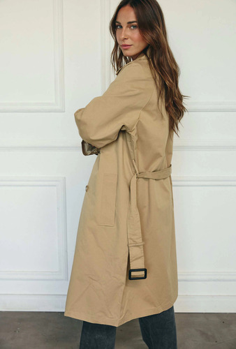 Tapado Trench De Gabardina Importado Dama Hr