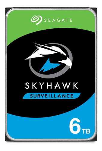 Disco Duro Interno Seagate Skyhawk St6000vx001 6tb Gris