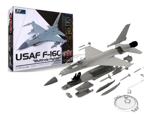 1/72 F16 Multirole Fighter Mcp Academy 12541 Quick Build 