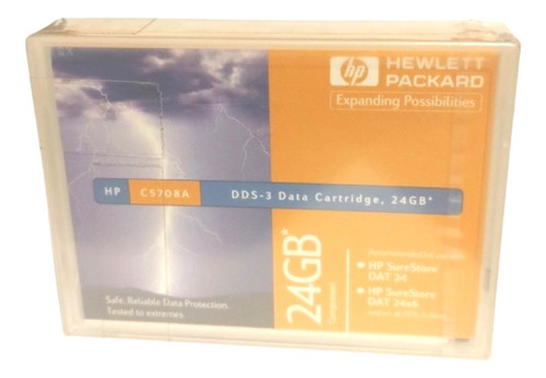 Data Cartridge Hp Dds-3 24gb (hp C5708a) (son 2)