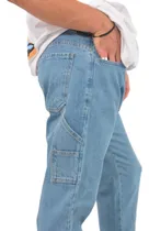 Comprar Jeans Mom Cargo Carpintero Negro Jean Hombre Pantalones 