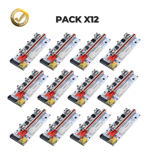 Riser 010x Plus Pack X12 Pcie 1x A 16x Usb 3.0