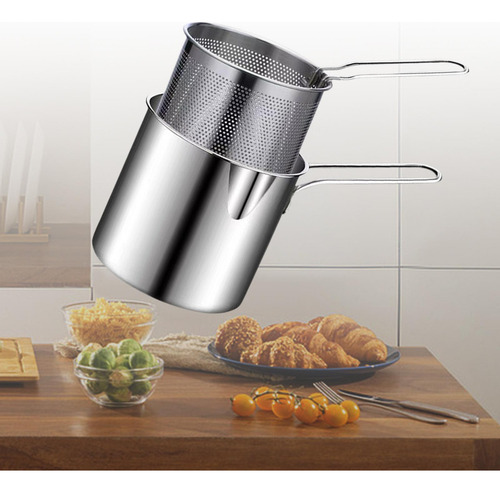 Youpin Sartén Profunda De Acero Inoxidable Con Colador Para