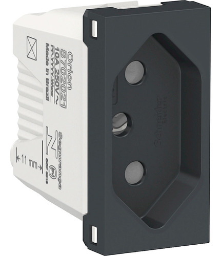 Schneider Orion Graphite Modulo Tomada 2p+t 10a