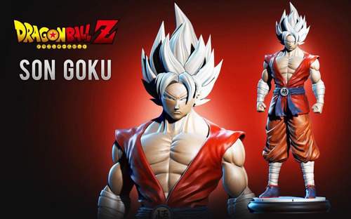 Stl Son Goku High Definition Para Impresión 3d