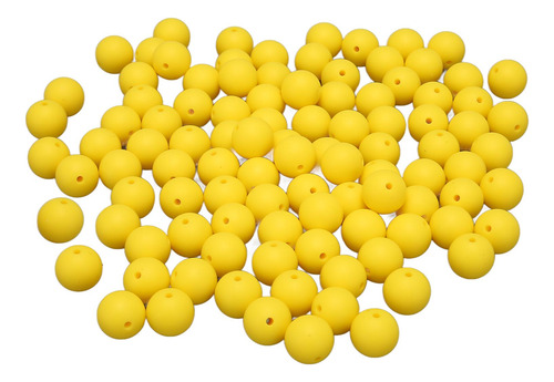 Perlas De Silicona De 15 Mm, 105 Piezas, Redondas, Sueltas,