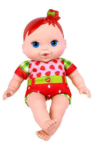 Boneca Bebe Com Mamadeira Sweet Aroma Morango 36,4 Cm