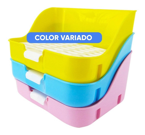 Imagen 3 de 10 de Litera Bandeja Sanitaria Baño Conejo Cobayo Huron Roedores