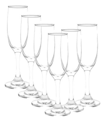 Set 6 Copas De Champagne Flute Premiere 183 Ml