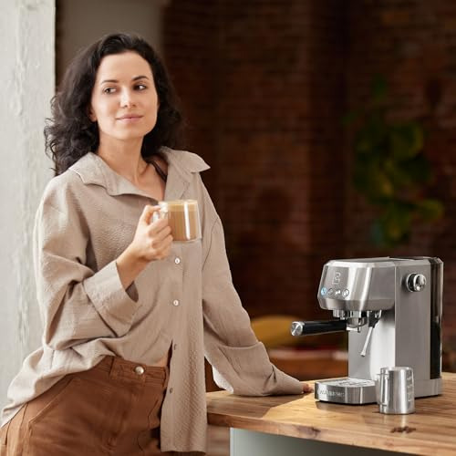 Casabrews Máquina De Café Espresso 20 Bar, Cafetera Profesio