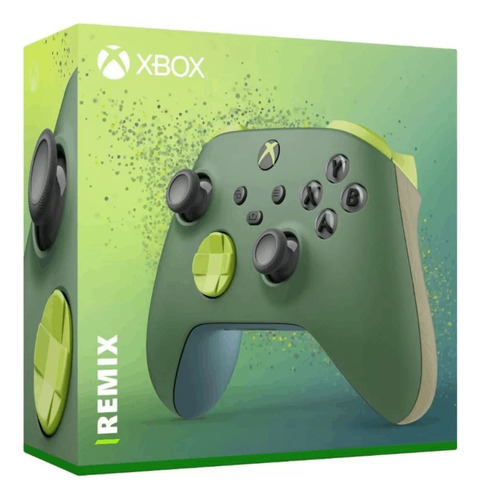 Controle Xbox - Remix Edição Especial Cor Verde + Bateria