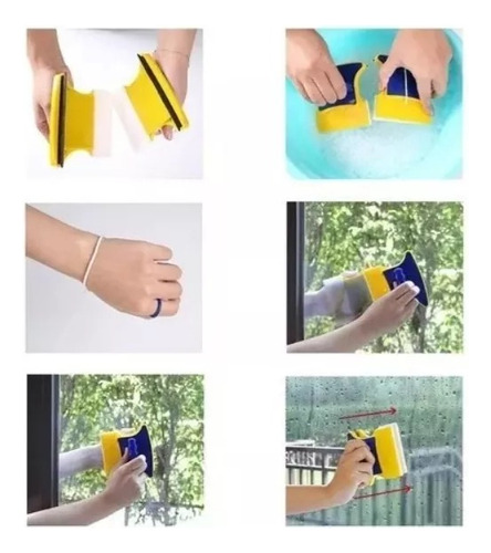 Limpia Vidrios Magnético Imantado Para Ventanas Poco Acceso®