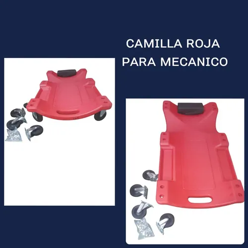 Camilla Roja Para Mecanico.