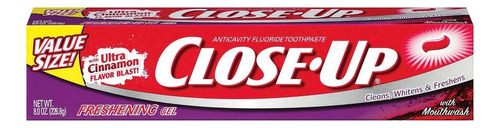 Close-up Gel De Pasta De Dientes Rojo Canela 8 Oz (paquete D