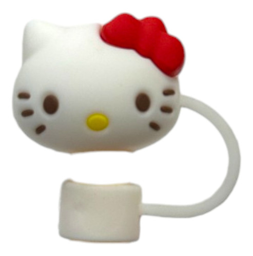 Tapon De Silicona Vaso Tipo Stanley Sanrio Imp Blanco Hello Kitty