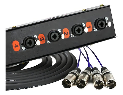 Medusa 4 Vias Com Conectores Combo - 12 Metros