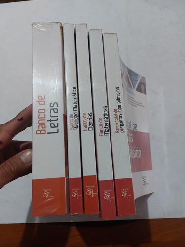 Libro Colección Banco De Preguntas Nivel San Marcos 5 Libros (Usado)