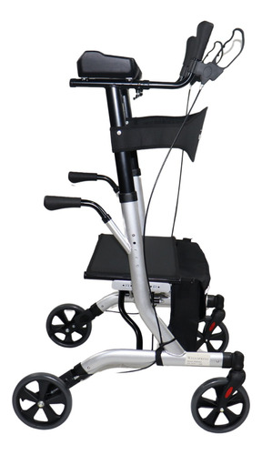 Andadera Rollator Vertical Con Asiento Adulto Dos Funciones 