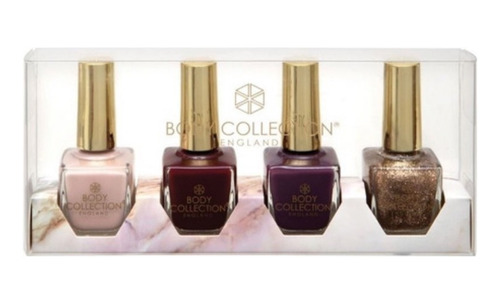 Body Collection ® England Esmaltes Barniz Uñas 4 Pack Ev Color Multicolor