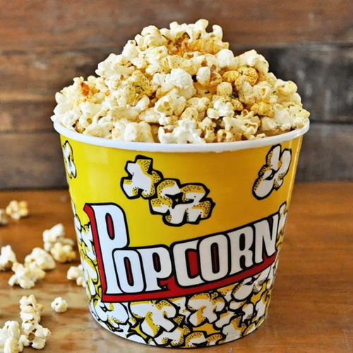 Cubo De Palomitas De Maíz De 3 Litros De Plástico De 18 X