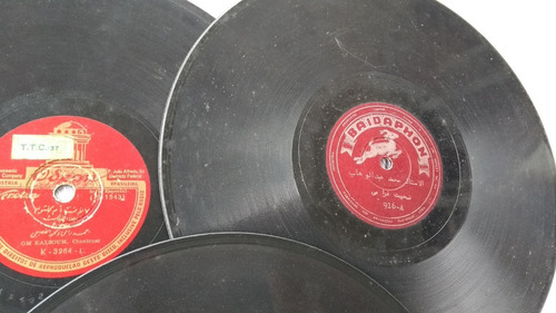 Música Árabe Lote Com 3 Discos 78 Rpm Grátis Cx P Transporte (Usado)