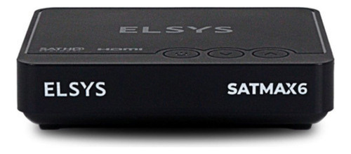 Receptor De Tv Via Satelite Elsys Sathd Satmax 6 Preto
