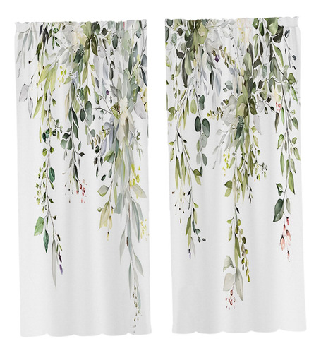 2x Hojas Cortinas De La Ventana Cortinas De De 60cmx150cm