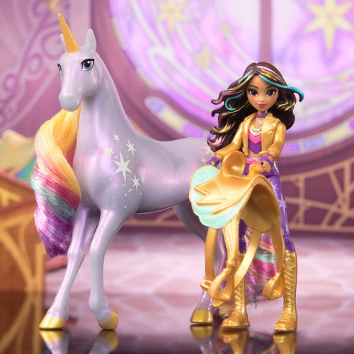 Set Sophia Y Wildstar Con 2 Accesorios De Equitación Y Peine Unicorn Academy