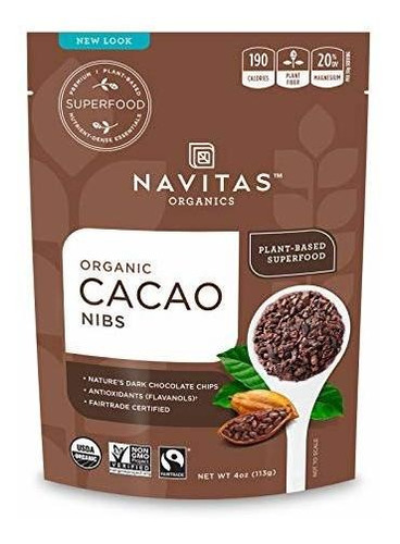 Navitas Organics Cacao Nibs, 4 Oz. Bag