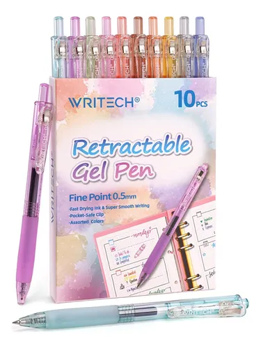 Bolígrafos Gel Retráctiles Writech Bolígrafos Tinta Secado Y