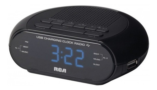 Radio Reloj Despertador/carga Ios,android Usb Rc207