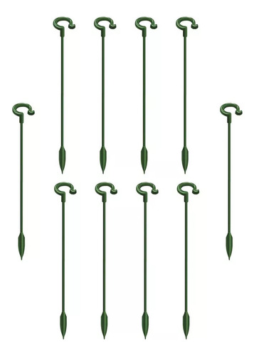 10 Varillas Soporte Especiale Para Fijar Hojas Plantas 27cm