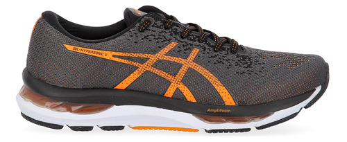 Zapatillas Running Asics Hypersonic 4 Hombre En Gris Y Naran