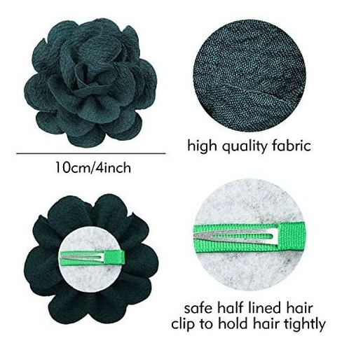 Flores De Seda Para El Cabello Con Pinzas De Cocodrilo De