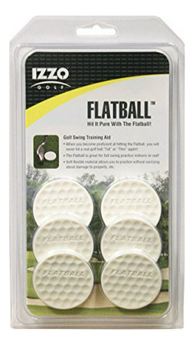 Entrenador De Golf Izzo Flatball Swing En Blanco